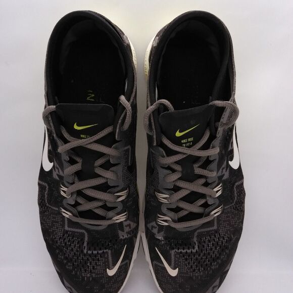 Nike Free 5.0 TR Fit 4 Running Sneakers Women's Size 9.5 Black, Grey, Neon Green - Picture 6 of 8